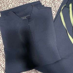 Figs Space Navy Rafaela Scrub Top